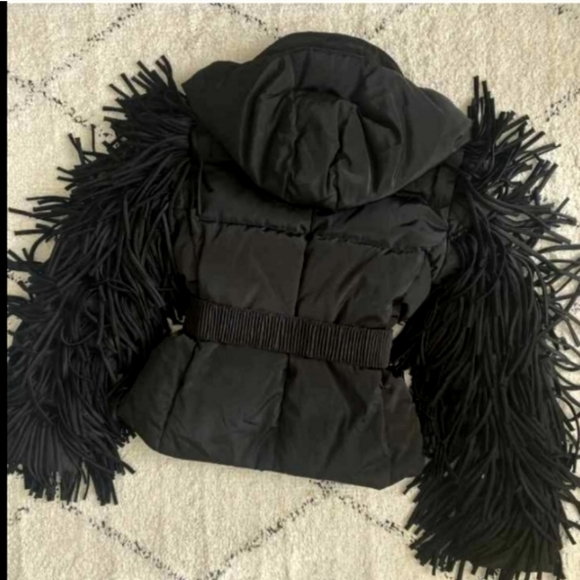 Balmain Jackets & Blazers - BALMAIN Hooded Fringe Jacket
